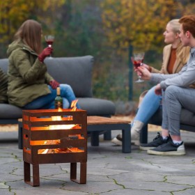 RedFire Madison Rust Steel Garden Fire Pit by RedFire, Chimneys - Ref: Foro24-429044, Price: 94,99 €, Discount: %