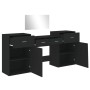 Black Engineered Wood 4-Piece Vanity Set by vidaXL, Bedroom furniture sets - Ref: Foro24-3276526, Price: 249,02 €, Discount: %