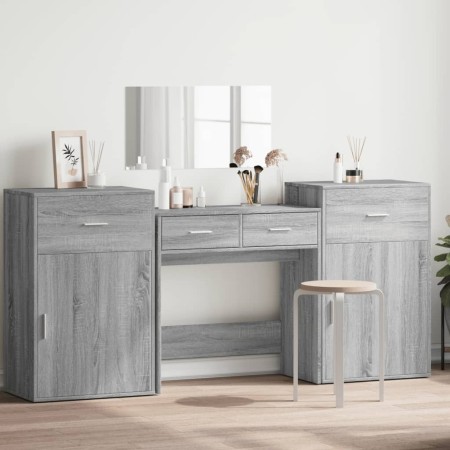 Sonoma Gray Engineered Wood 4-Piece Vanity Set by vidaXL, Bedroom furniture sets - Ref: Foro24-3276530, Price: 245,88 €, Disc...