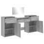 Sonoma Gray Engineered Wood 4-Piece Vanity Set by vidaXL, Bedroom furniture sets - Ref: Foro24-3276530, Price: 245,88 €, Disc...