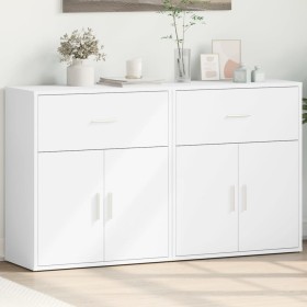 Engineered wood sideboard 2 pcs white 60x31x70 cm by vidaXL, Sideboards - Ref: Foro24-3276539, Price: 119,34 €, Discount: %