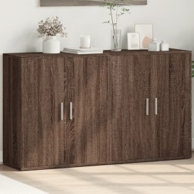 Sideboard aus Holzwerkstoff, 2 Stück, Eiche braun, 60 x 31 x 70 cm von vidaXL, Sideboards - Ref: Foro24-3276545, Preis: 117,9...