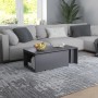 Mesa de centro madera contrachapada gris 150x50x35 cm de vidaXL, Mesas de centro - Ref: Foro24-801339, Precio: 101,82 €, Desc...