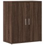 Aparador de madera de ingeniería 2 uds marrón roble 60x31x70 cm de vidaXL, Aparadores - Ref: Foro24-3276545, Precio: 118,66 €...