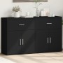 Engineered wood sideboard 2 pcs black 60x31x70 cm by vidaXL, Sideboards - Ref: Foro24-3276547, Price: 132,74 €, Discount: %