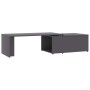 Mesa de centro madera contrachapada gris 150x50x35 cm de vidaXL, Mesas de centro - Ref: Foro24-801339, Precio: 101,82 €, Desc...