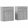 Aparador de madera de ingeniería 2 uds gris Sonoma 60x31x70 cm de vidaXL, Aparadores - Ref: Foro24-3276551, Precio: 139,05 €,...