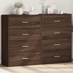 Sideboards 2 pcs oak brown engineered wood 60x31x84 cm by vidaXL, Sideboards - Ref: Foro24-3276587, Price: 169,63 €, Discount: %