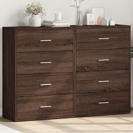 Sideboards 2 Stk. Eichenbraunes Holzwerkstoff 60x31x84 cm von vidaXL, Sideboards - Ref: Foro24-3276587, Preis: 168,99 €, Raba...