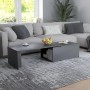 Mesa de centro madera contrachapada gris 150x50x35 cm de vidaXL, Mesas de centro - Ref: Foro24-801339, Precio: 101,82 €, Desc...