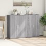 Aparadores 2 uds madera de ingeniería gris Sonoma 60x31x84 cm de vidaXL, Aparadores - Ref: Foro24-3276572, Precio: 155,46 €, ...