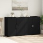 Sideboards 2 units black engineered wood 79x38x80 cm by vidaXL, Sideboards - Ref: Foro24-3276603, Price: 171,40 €, Discount: %