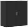 Aparadores 2 unidades madera de ingeniería negro 79x38x80 cm de vidaXL, Aparadores - Ref: Foro24-3276603, Precio: 193,19 €, D...