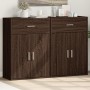 Sideboards 2 pcs oak brown engineered wood 60x30x84 cm by vidaXL, Sideboards - Ref: Foro24-3276601, Price: 143,81 €, Discount: %