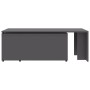 Mesa de centro madera contrachapada gris 150x50x35 cm de vidaXL, Mesas de centro - Ref: Foro24-801339, Precio: 101,82 €, Desc...