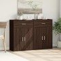 Sideboards 2 pcs oak brown engineered wood 60x30x84 cm by vidaXL, Sideboards - Ref: Foro24-3276601, Price: 143,81 €, Discount: %