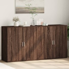 Sideboards 2 pcs oak brown engineered wood 79x38x80 cm by vidaXL, Sideboards - Ref: Foro24-3276608, Price: 165,99 €, Discount: %