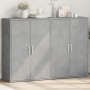 Aparadores 2 uds madera de ingeniería gris hormigón 60x31x84 cm de vidaXL, Aparadores - Ref: Foro24-3276570, Precio: 148,29 €...