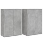 Aparadores 2 uds madera de ingeniería gris hormigón 60x31x84 cm de vidaXL, Aparadores - Ref: Foro24-3276570, Precio: 148,29 €...