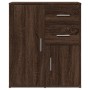 Aparador de madera de ingeniería 2 uds marrón roble 60x31x70 cm de vidaXL, Aparadores - Ref: Foro24-3276566, Precio: 147,39 €...