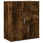 Aparador de madera de ingeniería 2 uds roble ahumado 60x31x70cm de vidaXL, Aparadores - Ref: Foro24-3276564, Precio: 143,98 €...