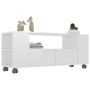 Glänzend weißer Sperrholz-TV-Schrank 120x35x48 cm von vidaXL, TV-Möbel - Ref: Foro24-801352, Preis: 116,18 €, Rabatt: %