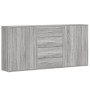 Aparadores 3 uds madera de ingeniería gris Sonoma 60x31x84 cm de vidaXL, Aparadores - Ref: Foro24-3276579, Precio: 237,29 €, ...