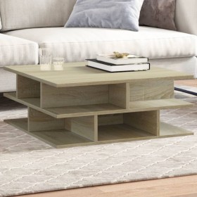 Mesa de centro madera de ingeniería roble Sonoma 70x70x29 cm de vidaXL, Mesas de centro - Ref: Foro24-840746, Precio: 69,99 €...