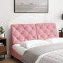 Pink velvet padded headboard 120 cm by vidaXL, Headboards and footboards - Ref: Foro24-374725, Price: 61,99 €, Discount: %