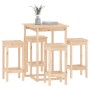 Set de bar 5 piezas madera maciza de pino de vidaXL, muebles para cocinas y comedores - Ref: Foro24-3124737, Precio: 292,99 €...