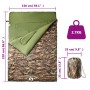 Saco de dormir doble y almohadas camping adultos 3-4 estaciones de vidaXL, Sacos de dormir - Ref: Foro24-94449, Precio: 66,94...