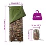 Saco de dormir de camping para adultos 3 estaciones de vidaXL, Sacos de dormir - Ref: Foro24-94461, Precio: 26,52 €, Descuent...