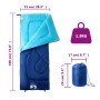 Saco de dormir de camping para adultos 3 estaciones de vidaXL, Sacos de dormir - Ref: Foro24-94463, Precio: 26,69 €, Descuent...