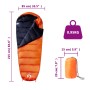 Camping-Mumienschlafsack für Erwachsene, 3 Jahreszeiten von vidaXL, Schlafsack - Ref: Foro24-94468, Preis: 28,69 €, Rabatt: %