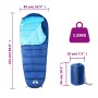 Camping-Mumienschlafsack für Erwachsene, 3 Jahreszeiten von vidaXL, Schlafsack - Ref: Foro24-94475, Preis: 32,17 €, Rabatt: %