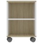 White and oak plywood TV cabinet 120x35x48 cm by vidaXL, TV Furniture - Ref: Foro24-801351, Price: 101,51 €, Discount: %