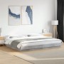 Estructura cama con luces LED madera gris hormigón 180x200 cm de vidaXL, Camas y somieres - Ref: Foro24-3281080, Precio: 213,...