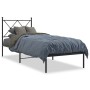 Estructura de cama con cabecero metal negro 80x200 cm de vidaXL, Camas y somieres - Ref: Foro24-376493, Precio: 70,12 €, Desc...