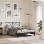 Bed frame with black metal headboard 120x200 cm by vidaXL, Beds and slatted bases - Ref: Foro24-376500, Price: 104,99 €, Disc...