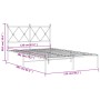 Estructura de cama con cabecero metal negro 120x200 cm de vidaXL, Camas y somieres - Ref: Foro24-376500, Precio: 104,99 €, De...