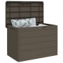 Chest for brown polypropylene cushions 77.5x44.5x53 cm by vidaXL, Outdoor storage boxes - Ref: Foro24-366604, Price: 54,90 €,...