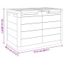 Chest for brown polypropylene cushions 77.5x44.5x53 cm by vidaXL, Outdoor storage boxes - Ref: Foro24-366604, Price: 54,90 €,...