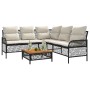 2-piece garden sofa set and black synthetic rattan cushions by vidaXL, Garden sets - Ref: Foro24-368733, Price: 374,30 €, Dis...