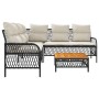 2-piece garden sofa set and black synthetic rattan cushions by vidaXL, Garden sets - Ref: Foro24-368733, Price: 374,30 €, Dis...