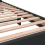 Estructura de cama madera de ingeniería y metal negro 135x190cm de vidaXL, Camas y somieres - Ref: Foro24-3280162, Precio: 15...