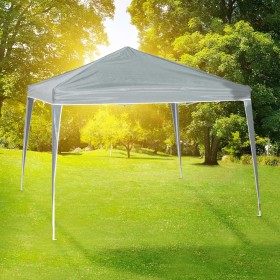 HI Gray folding party tent 3x3 m by HI, Tents and gazebos - Ref: Foro24-429136, Price: 90,99 €, Discount: %