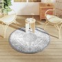 Light gray PP outdoor rug Ø120 cm by vidaXL, Outdoor protectors - Ref: Foro24-368494, Price: 17,79 €, Discount: %