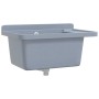 Fregadero lavabo de pared resina gris 60x40x28 cm de vidaXL, Fregaderos - Ref: Foro24-4002798, Precio: 86,90 €, Descuento: %