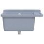 Fregadero lavabo de pared resina gris 60x40x28 cm de vidaXL, Fregaderos - Ref: Foro24-4002798, Precio: 86,90 €, Descuento: %