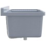 Fregadero lavabo de pared resina gris 60x40x28 cm de vidaXL, Fregaderos - Ref: Foro24-4002798, Precio: 86,90 €, Descuento: %